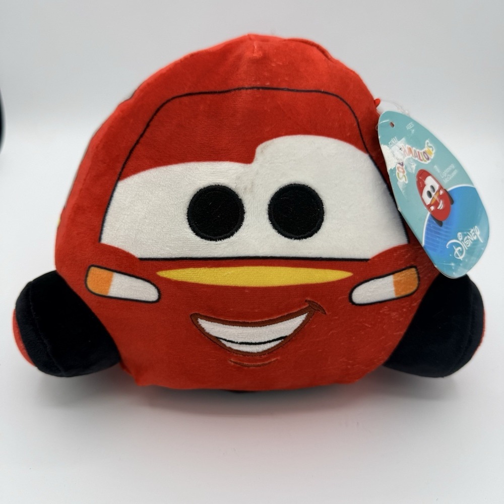 Squishmallows Disney Pixar Cars Lightning McQueen 7" Plush NWT Tags Kellytoy